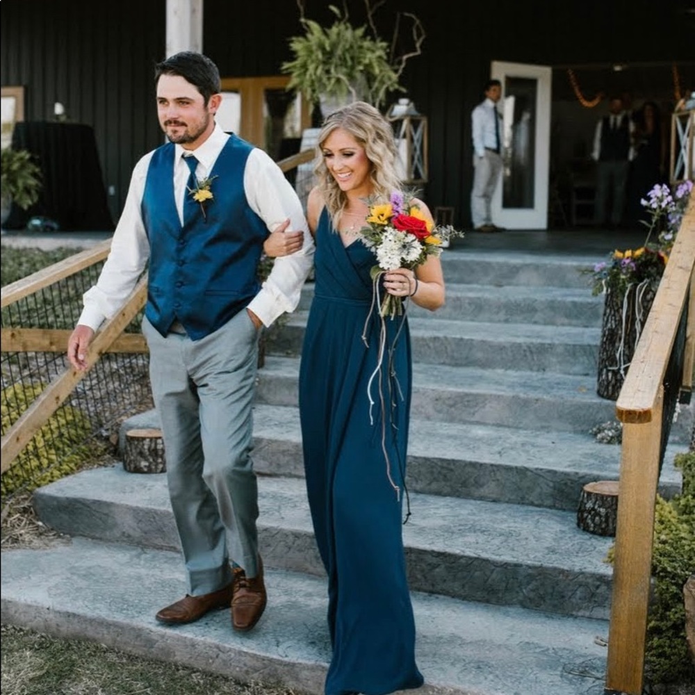 Navy Blue Bridesmaid Dress